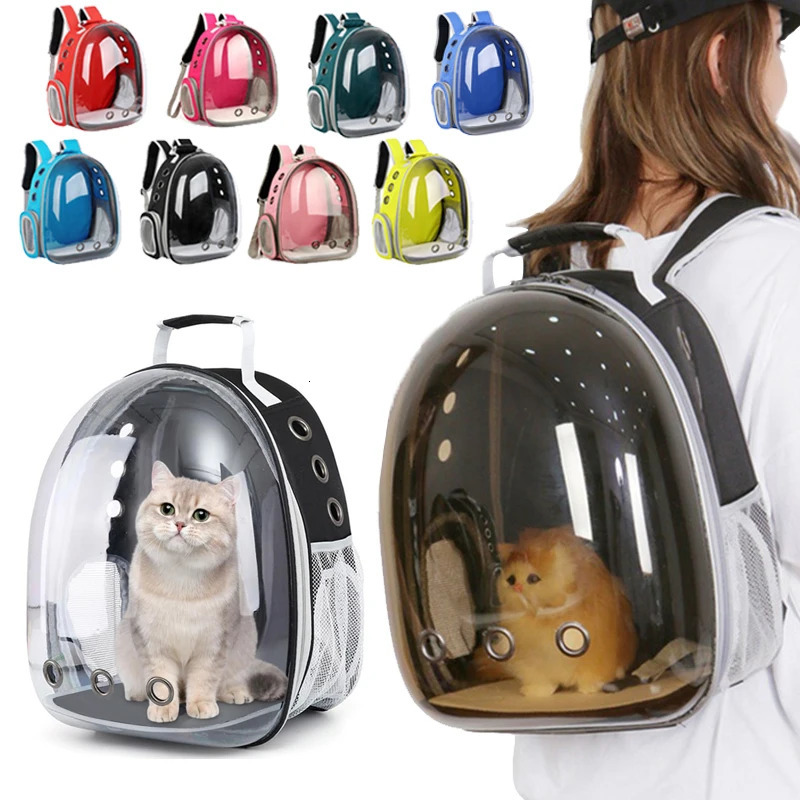 Pet Carrying Bag Space Pet Backpacks Breathable Portable Transparent Backpack Puppy Dog cat Transport Space Capsule Bags 250603