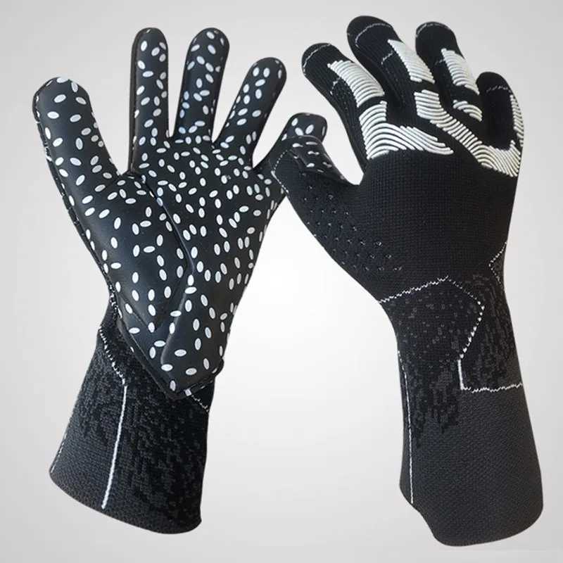 New Style Football Gloves Thick Non-slip Adult Children Sports Finger Protection Wear-resistant Breathable Goalkeeper Gloves XJ250606