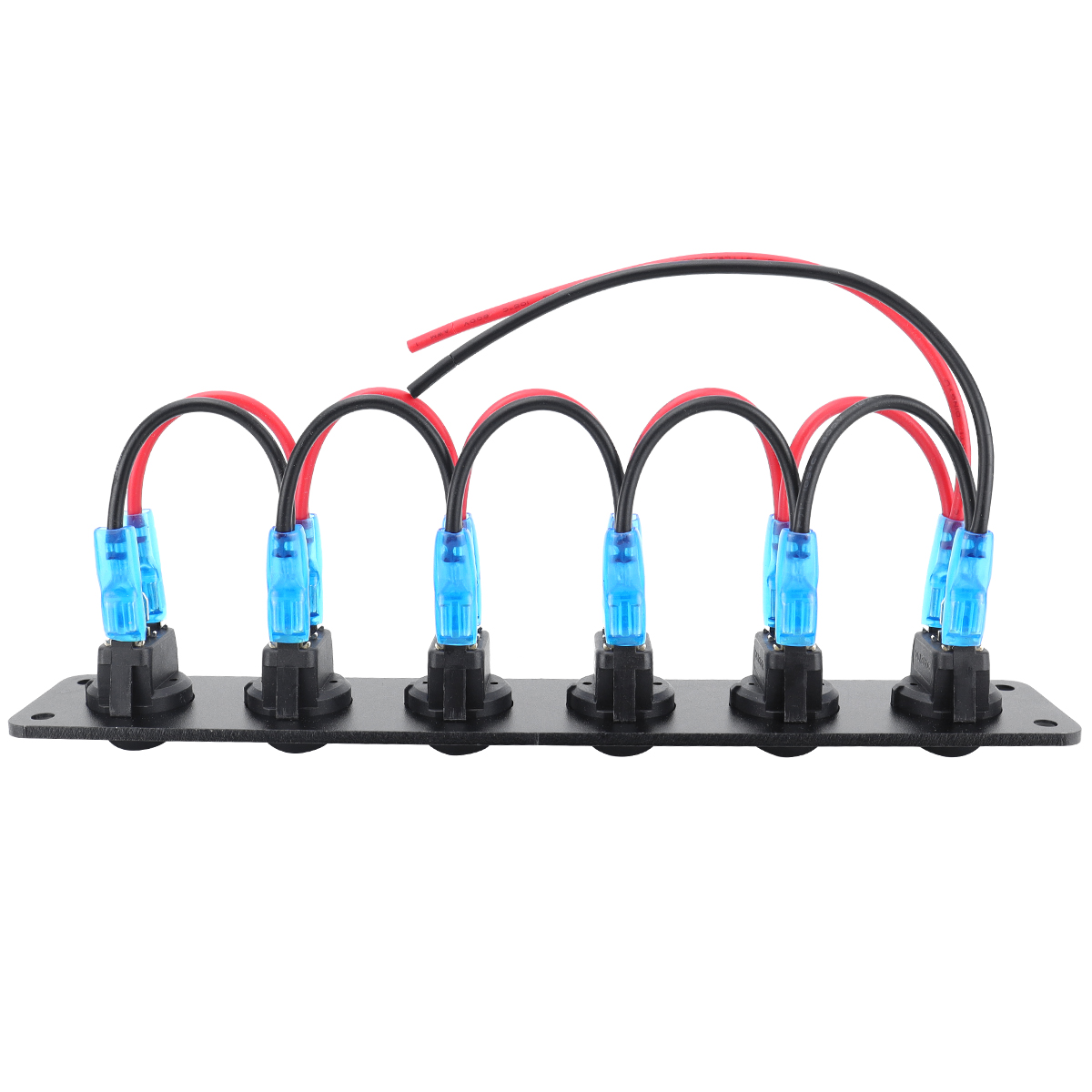 Aluminum Circular Joystick Switch Panel - 3-Pin Toggle Green LED, 12V/20A, Fits Cars & Trucks