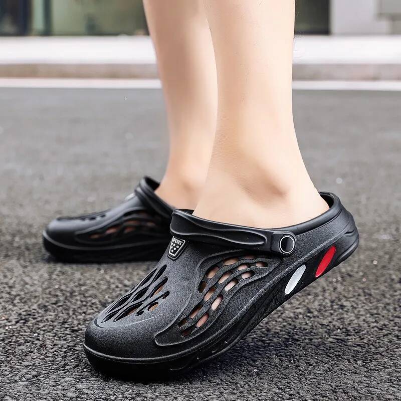Ddmyoutdoor Summer Men Sandals Light EVA Women S Casual Shoes Couple Hole Shoe Clogs Lovers Home Garden Male Beach Flat Slippers Big Size outdoor shoe