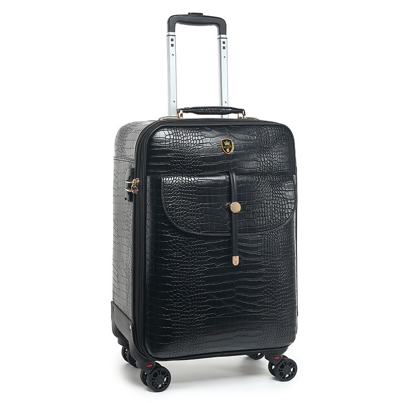 Suitcase designer luggage high-grade crocodile pattern luggage female suitcase 20 trolley case male password box 16 boarding box 24 suitcase