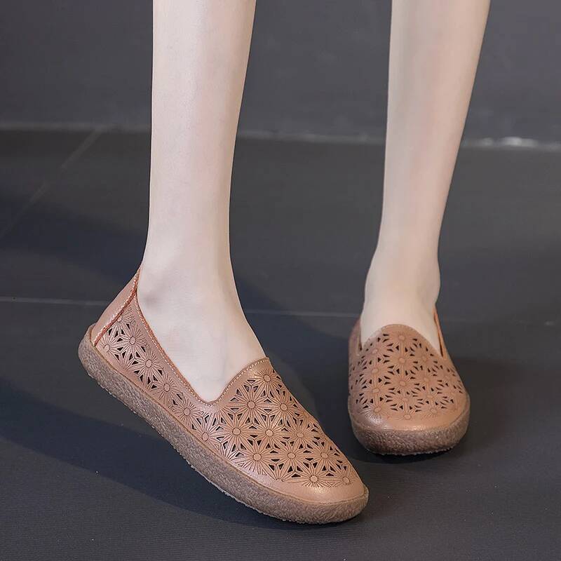 Ddmyoutdoor Ddmyoutdoor Fashion Women S Single Strap Set Comfortable Soft Soled Outdoor Hiking Daily Hollow Breathable Casual Flat Shoes Large Size Ou