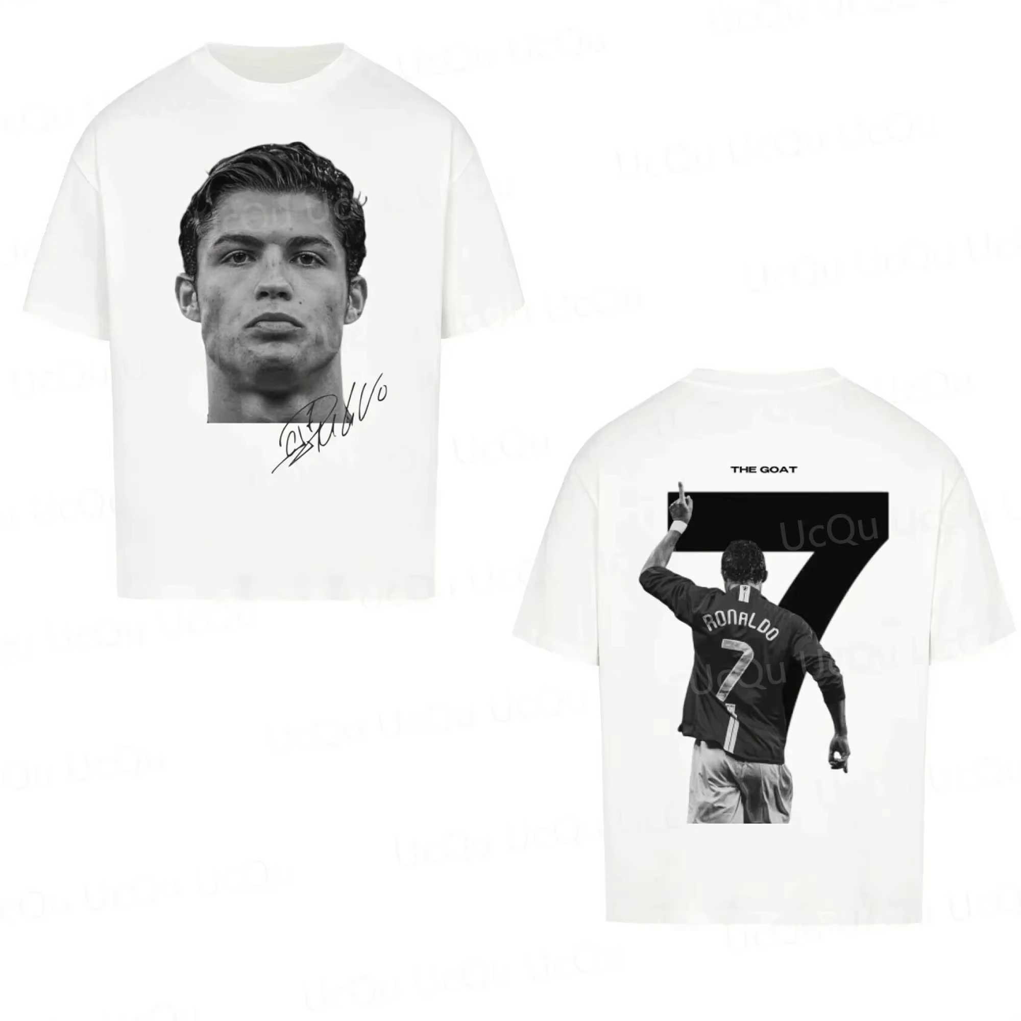 2025 CRISTIANO RONALDO Classics superstar #7super Fashion Printed Short Sleeve T-shirt Men Distress American Cotton X250613