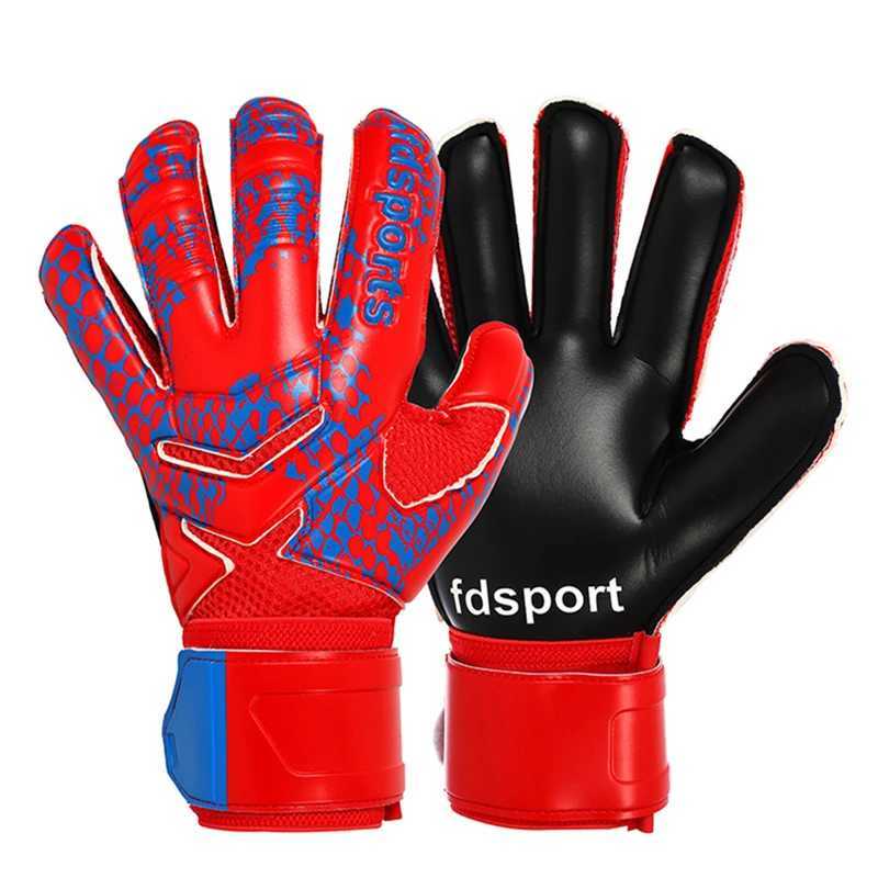 Mens and Womens Professional Goalkeeper Gloves Finger Protection Thickened Latex Soccer Football Goalie Gloves 5 Finger Save Guard XJ250606