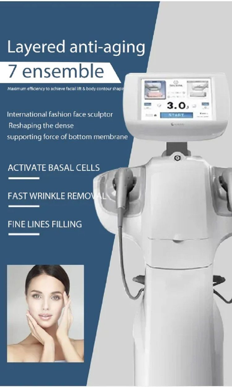7D Facial Lifting HIFU Portable Weight Loss Slimming Wrinkle Removal Machine Body Slimming Body Sculpting Fat Burning Skin Firming Slimming