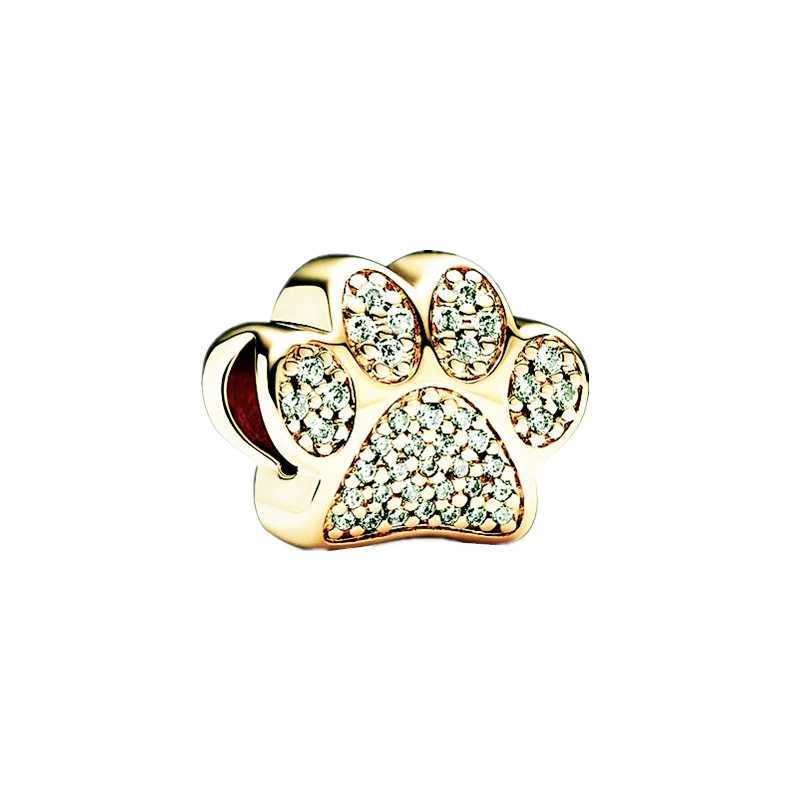 Gold New Fine Snowflake Dragon Phoenix Stars P Print Charm Beads Fit Original European 925 Silver Bracelet DIY Women Jewelry XJ250607