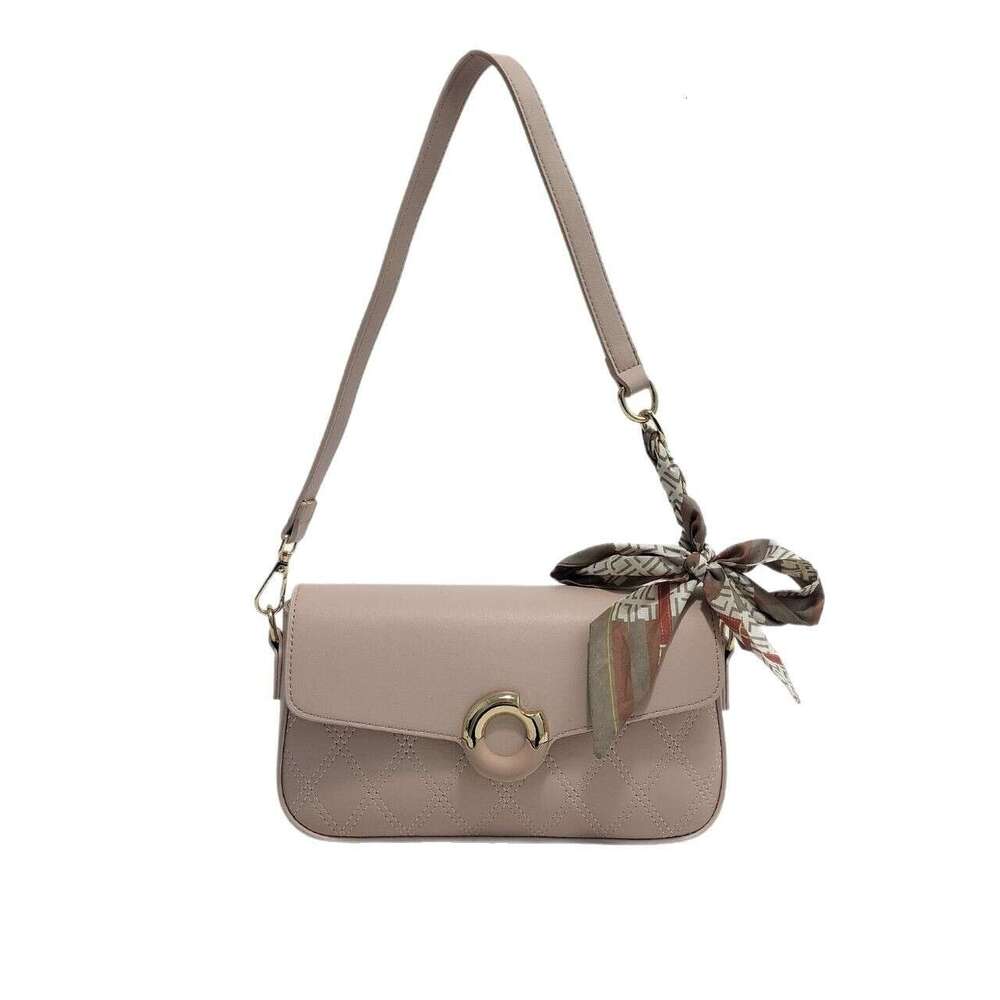 Women New Niche Design Scarf Small Square Commuter Versatile Shoulder Crossbody Bag