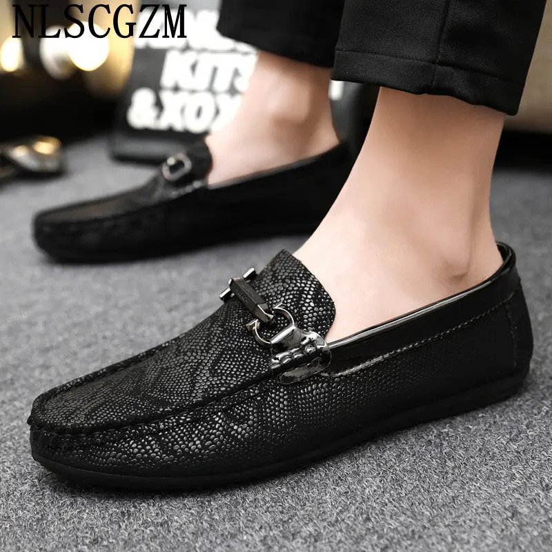 Office Leather Shoes for Men Casual Shoes Fashion Slip on Shoes Men Casuales Loafers Men Italiano Zapatillas De Deporte 250605