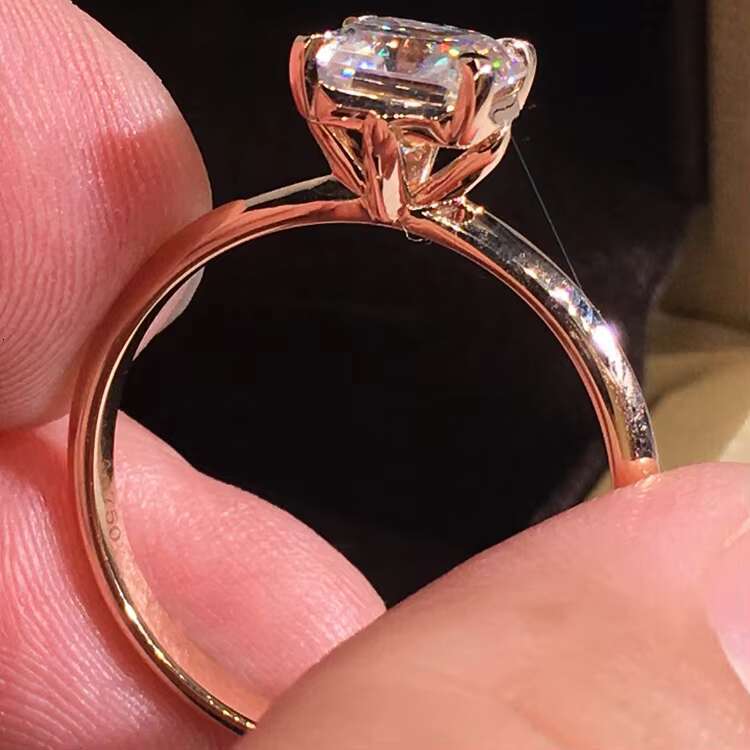 2023 New Arrivals Moissanite Engagement Ring 14k Lab Created Diamond Engagement Ring Women