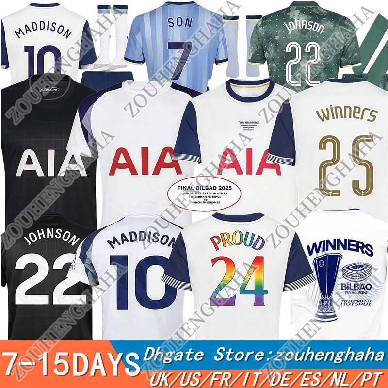 25 26 SON RICHARLISON FINAL Soccer Jerseys 2025 2026 home AWAY Football shirt VICARIO KULUSEVSKI SOLANKE WERNER Snake HoTsPuRES tottenaham Fans players Men KIDS