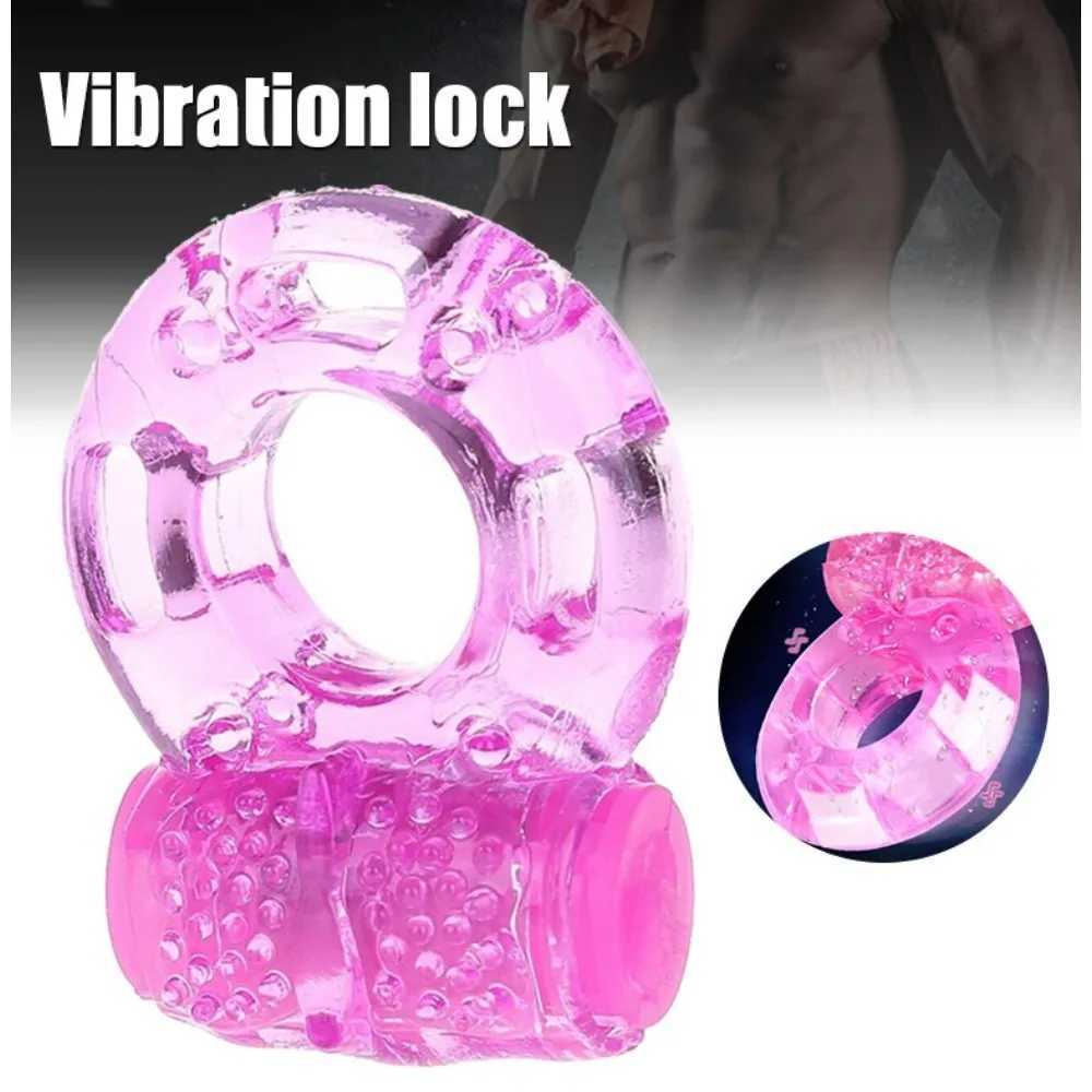 Male Delay Vibrating Cock Ring SEXY Penis Clit Stimulator Vibrator G-spot Sex Toys Men Long Lasting Enhance Couple Toy Pleasure XJ250607