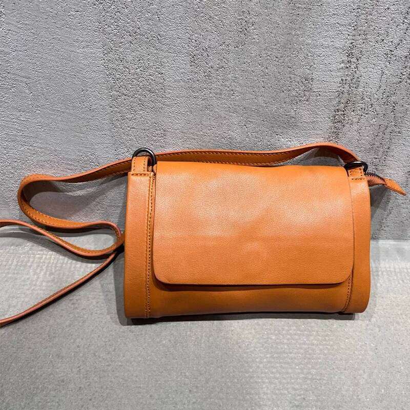 Vintage Natural Women Crossbody Real Genuine Leather Shoulder Bag Female Multi-Layer Small Messenger Bags Purses 2025/06/07