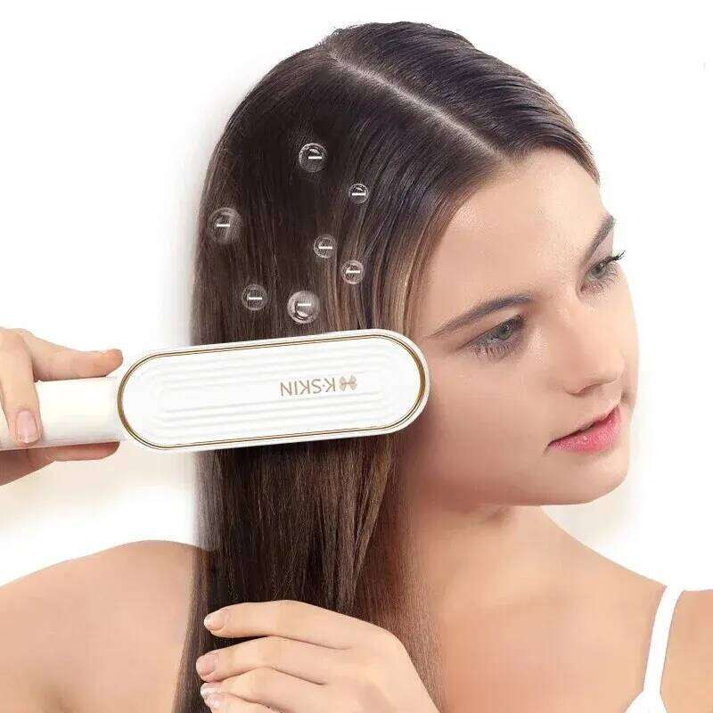 KSKIN Professional Hair 6 Gear Regulation 20 Million Negative Ion Anti Scald Static Straightener Brush