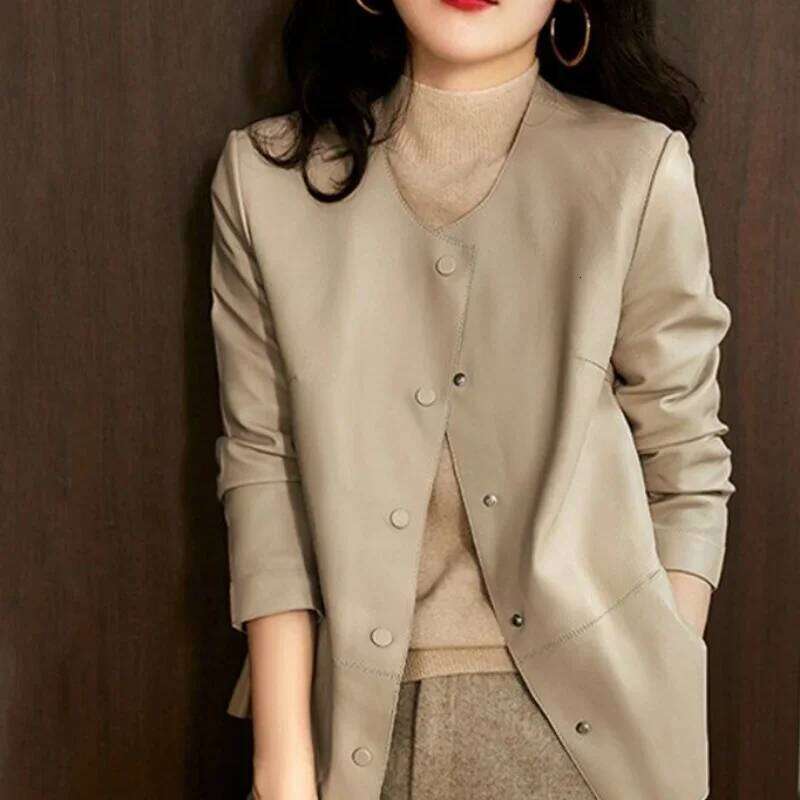 Winter Women's Coats On Offer With High Quality Bomber Leather Jacket Women Autumn Cold Baseball Clothes Fashion Trend Clothing