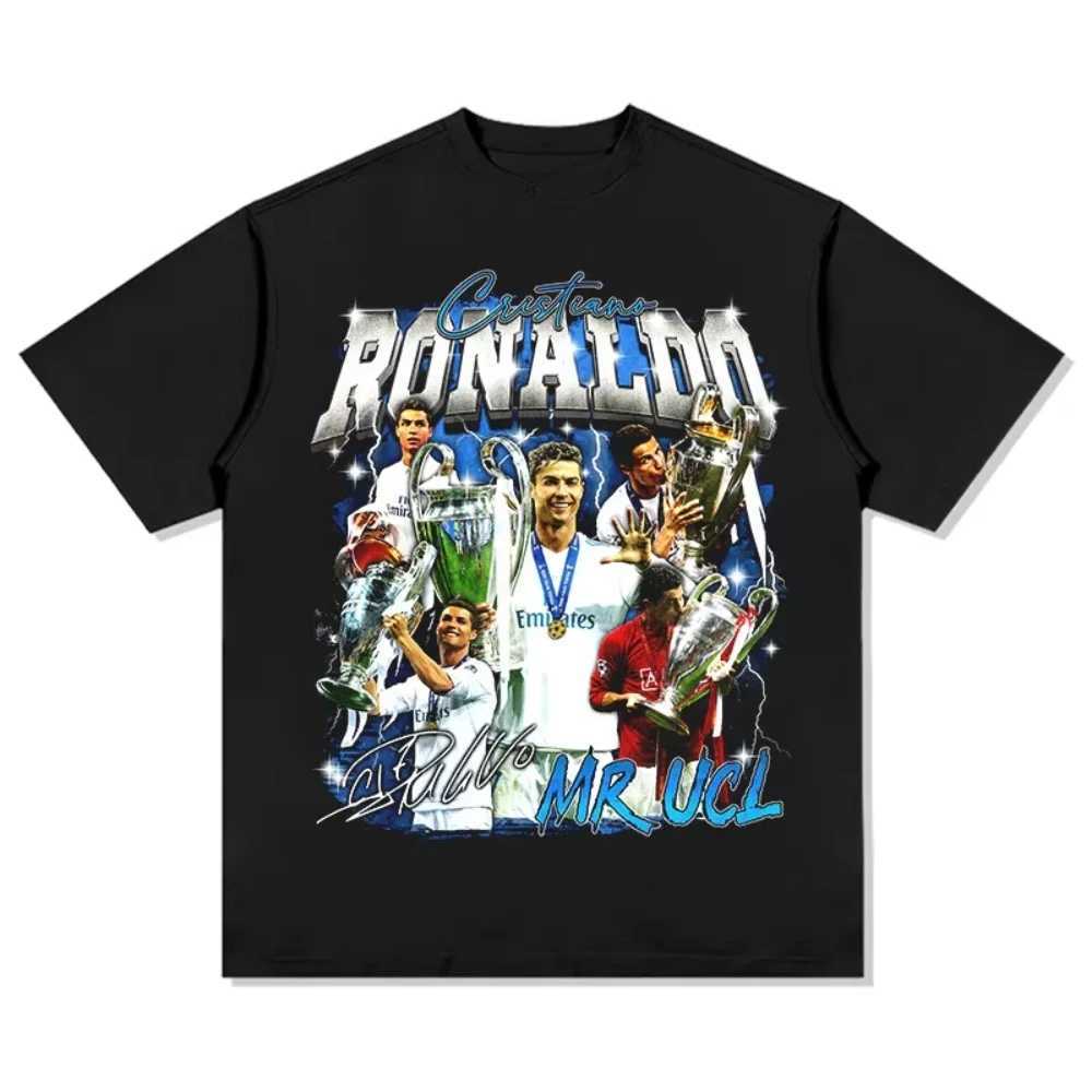 2025 Portugal C Ronaldo Cotton Printed Men Women Short Sleeve High Quality Fashion Deluxe Edition Comfortable and Breathable X250607