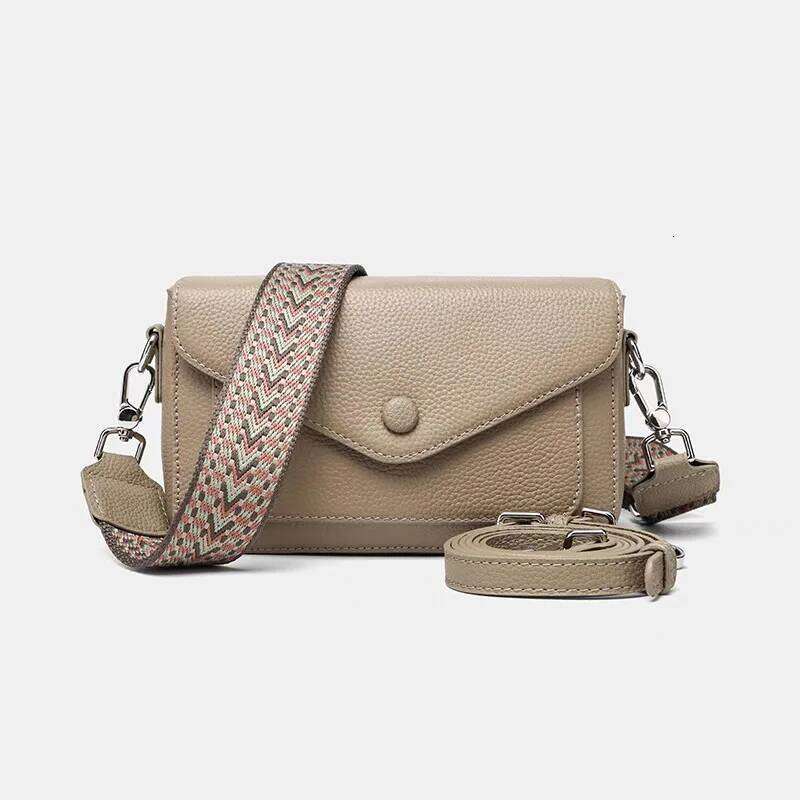 2025 New Top-Grain Leather Women's Crossbody Phone - Lightweight Small Purse, Convertible Shoulder Bag with ing