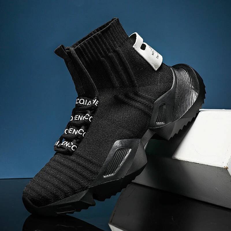 Ddmyoutdoor MAEDEF Men High Top Soft Comfortable Casual Shoes Breathable Anti Slip S Sneakers Lace Up Outdoor Walking Shoe Outdoor Shoes