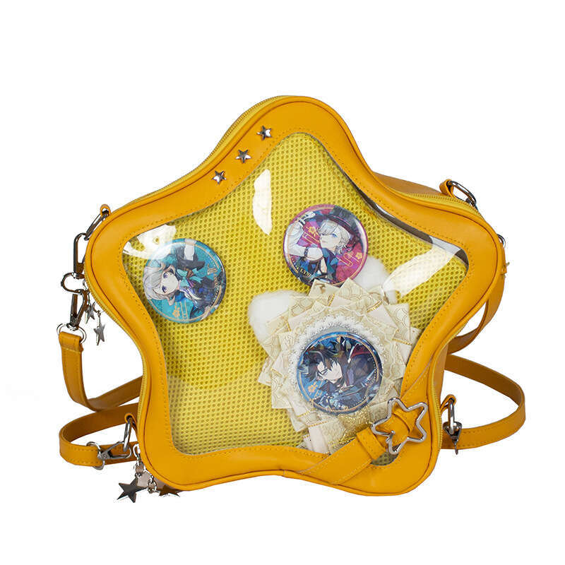 2D Pentagram Small Backpack 2025 New Cute Girl Pain Stylish Versatile Transparent Crossbody Bag