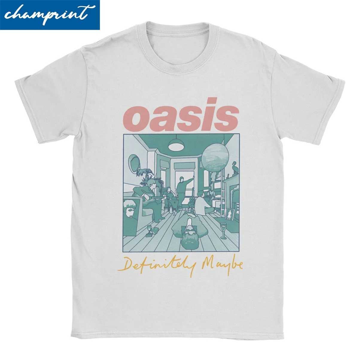 Men Womens T-Shirts Definitely Maybe Artwork Band Funny Cotton Ts Short Sleeve T Shirts Crewneck Clothes Gift Idea X250607