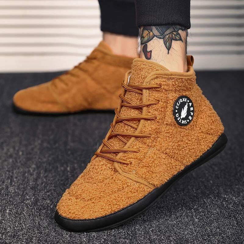 Ddmyoutdoor MAEDEF Warm Men S Bedroom House Slippers Boots Fashion Designer Shoe Comfortable Casual Flat Man Walking Shoes Beach outdoor shoes