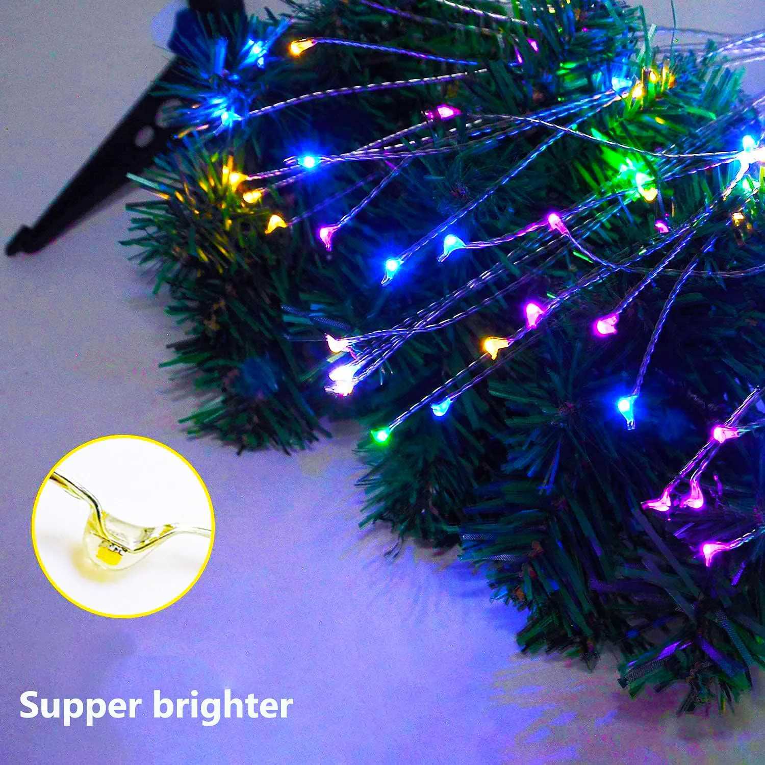 Solar Dandelion Fireworks Light Outdoor Waterproof Home Courtyard Garden Atmosphere Decoration Ground Insertion Lawn Light XJ250606