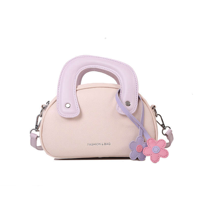 New Fashion Korean Style Fresh Single Shoulder Handbag for Women, Niche Color-Block Design, High-End Versatile Crossbody Bag