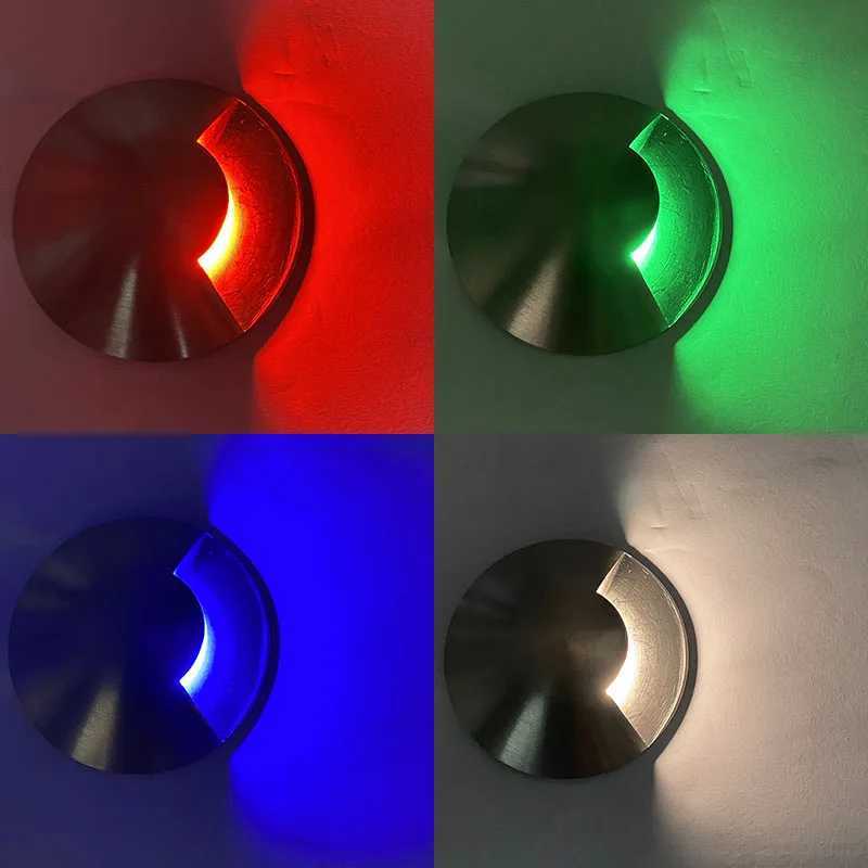Underground Light IP67 Waterproof Outdoor Buried Focus Lamp 3W 12V Recessed Spotlight LED Deck Step Stair Ground Garden Light W250607