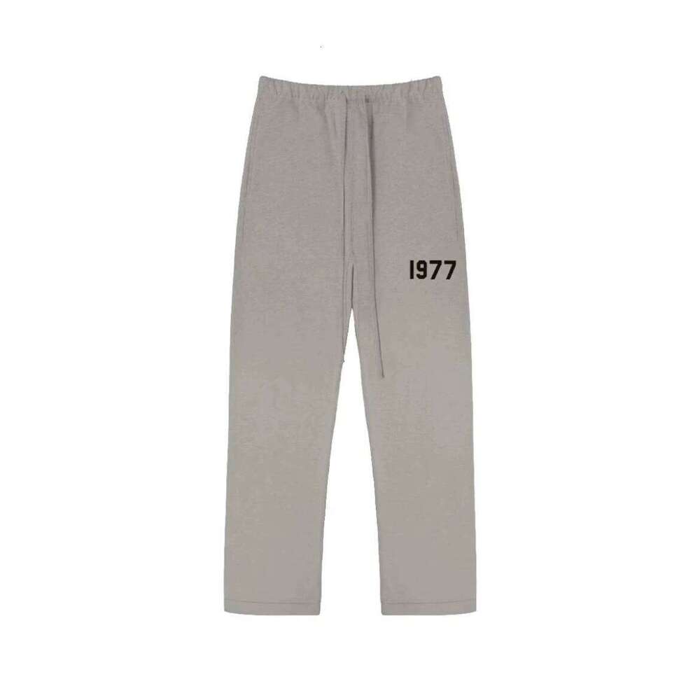New American sweatpants gym bodybuilding running training pants cotton printed wide-leg trousers