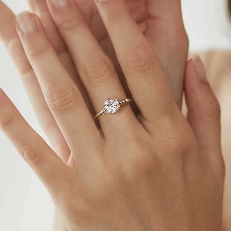 GRA Certified 1-5CT Moissanite Ring VVS1 Lab Diamond Solitaire Ring for Women Engagement Promise Wedding Band High Quality Fine XJ250606