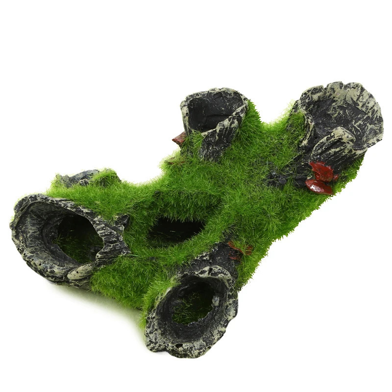 Resin Breeding Hiding Cave Simulation Shrimp Cave House Decorative Props Tree House Shelter Crafts Arts for Aquarium Landscaping 250604
