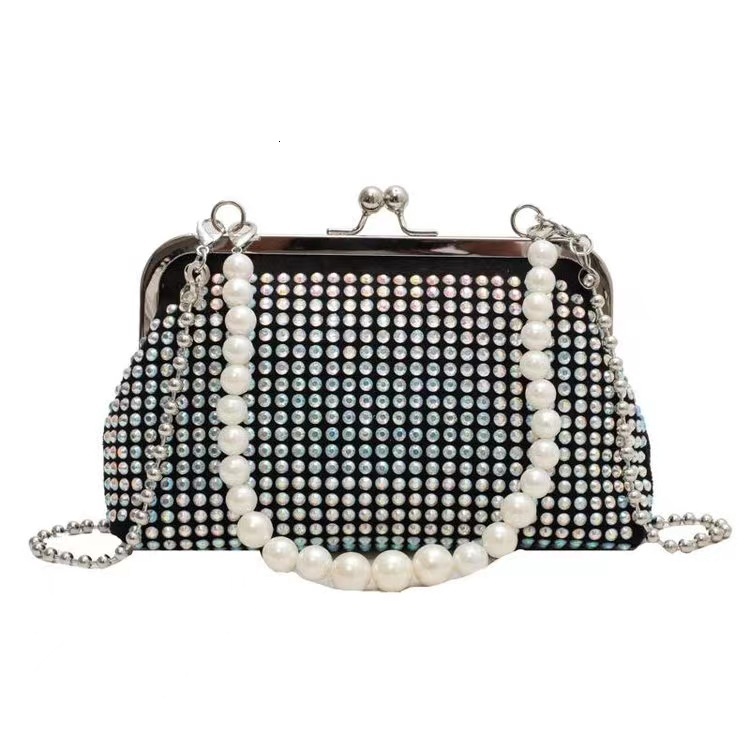 Top High Quality New Style Rhinestone Bag Handbag for Women Fashion Texture Crossbody Handbag Underarm Bag Shiny Full Diamond Bag New Free Delivery De