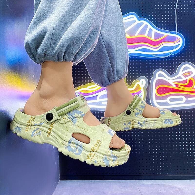 Ddmyoutdoor New Summer Indoor Shoes Beach Casual Slippers Soft Sole Platform Slides Men EVA Flip Flops Couple Sandals outdoor shoes