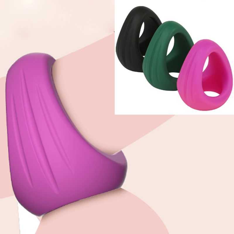 Triangle Penis Ring Cock Ring Male Chasity Cage Scrotum Bondage Ball Stretcher Delayed Ejaculation Sex Toy for Men Sex Shop XJ250607