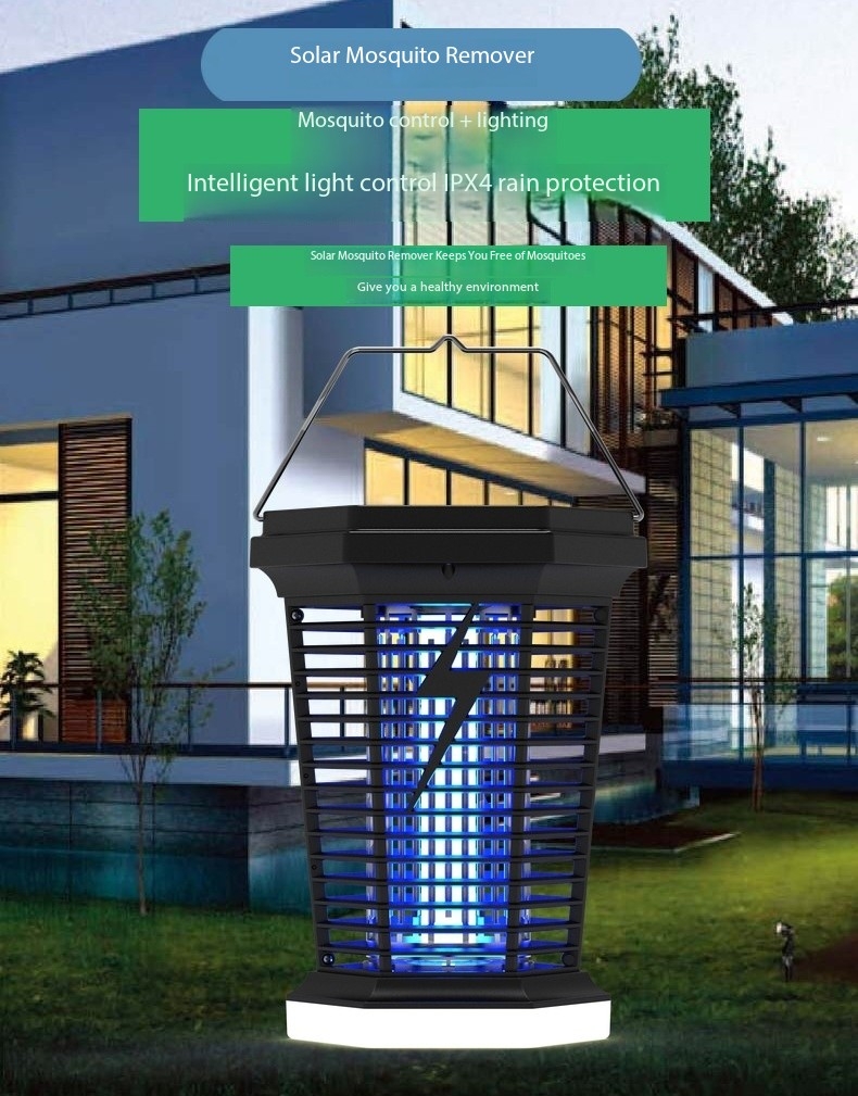 Solar mosquito killer lamp USB charging mosquito killer mosquito trap lamp battery camping lamp mosquito killer + lighting