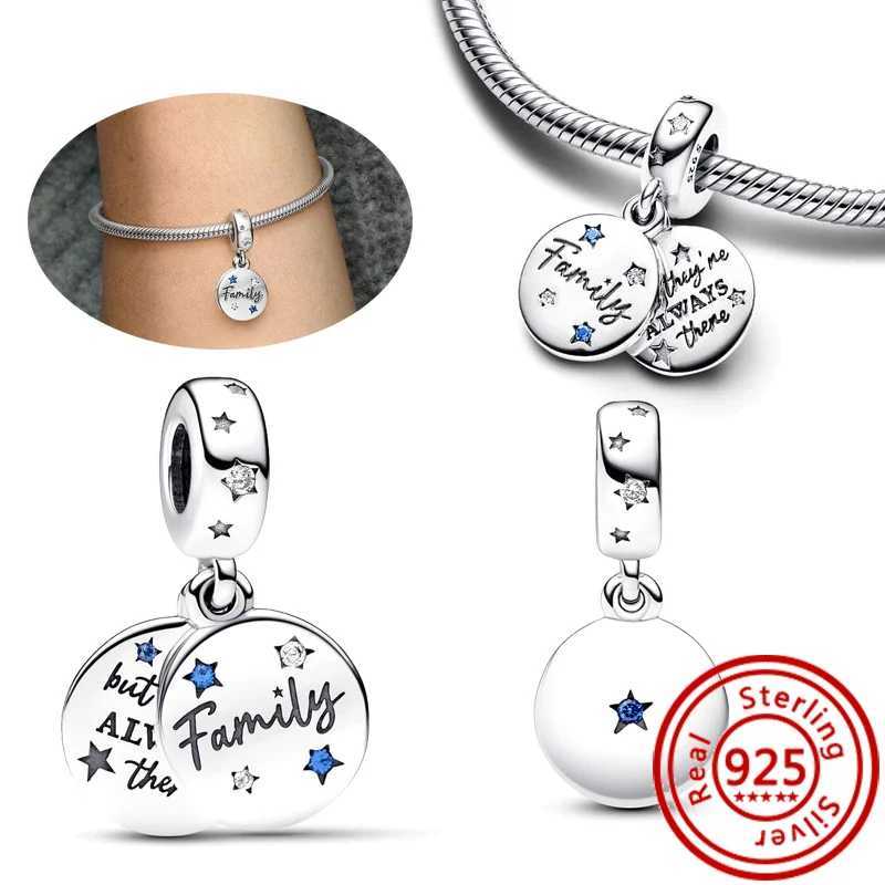 New 925 Sterling Silver Family Friends Friendship Triple Dangle Charm Heart Beads Fit Original Pantaro Bracelet Fine DIY Jewelry XJ250607