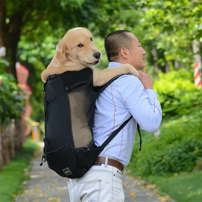 Travel Riding Driving Pet Backpack Carring Supplies for Medium Large Dogs Camouflage Big Dog Bags Samoyed Labrador Corgi 250603