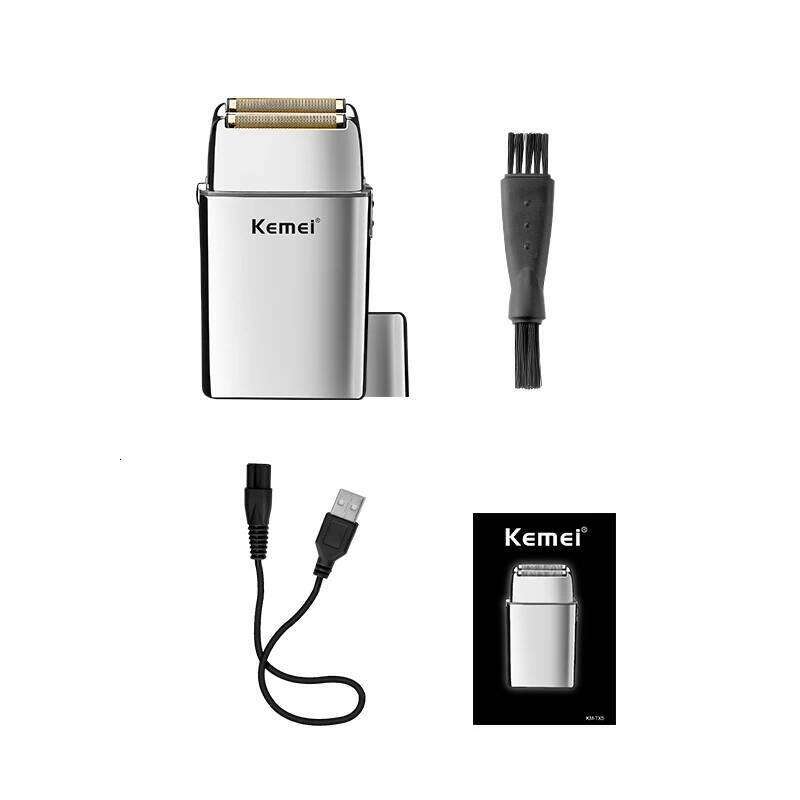 Kemei Tx5 Pro Metal Housing Barber Shop Hair Shaver For Men Beard Bald Head Shaving Hine Rechargeable Electric Razor