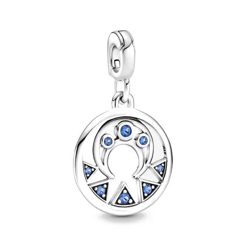 Fit Original Charms Me Bracelet Small 925 Sterling Silver Small Hole Me Series Ring Blue DIY Bead DIY Jewelry Accessories NewXJ250607