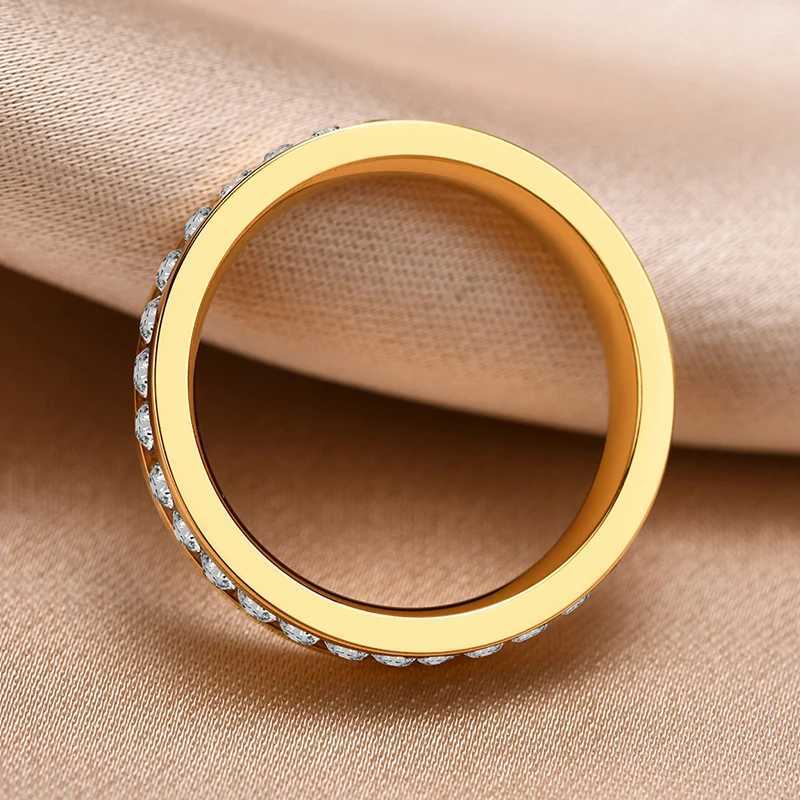 Trendy 316L Stainless Steel Ring Crystal Zircon Best Rings For Women Exquisite Gift Engagement Wedding Party Jewelry Wholesale XJ250606