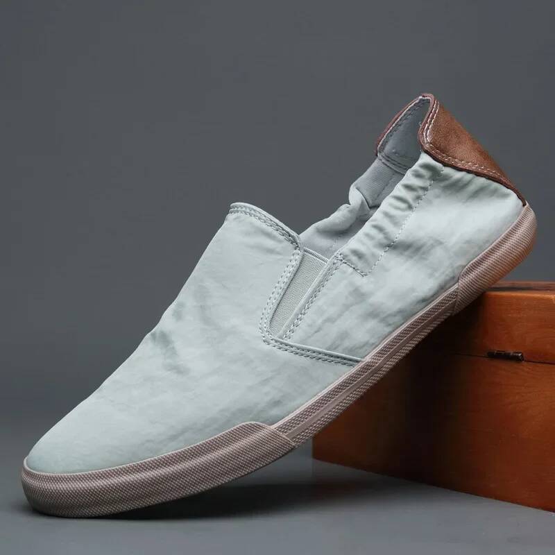 Ddmyoutdoor Ins Fashion Loafers Canvas Men Casual Shoes Flat Slip On Male Footwear Outdoor Shoes