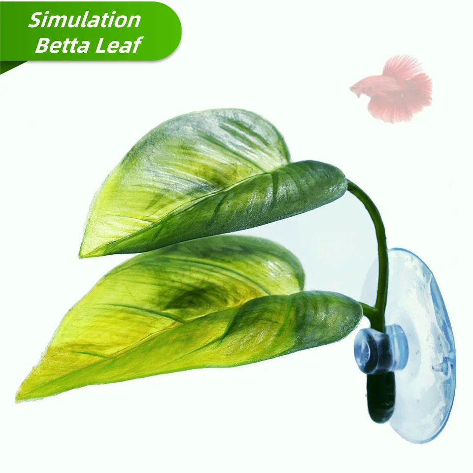 Pets Fish Tank Decor Betta Relax Play Plants Leaf Aquarium Decoration Fish Spawning Ornamental Artificial Leaf Hammock 250604