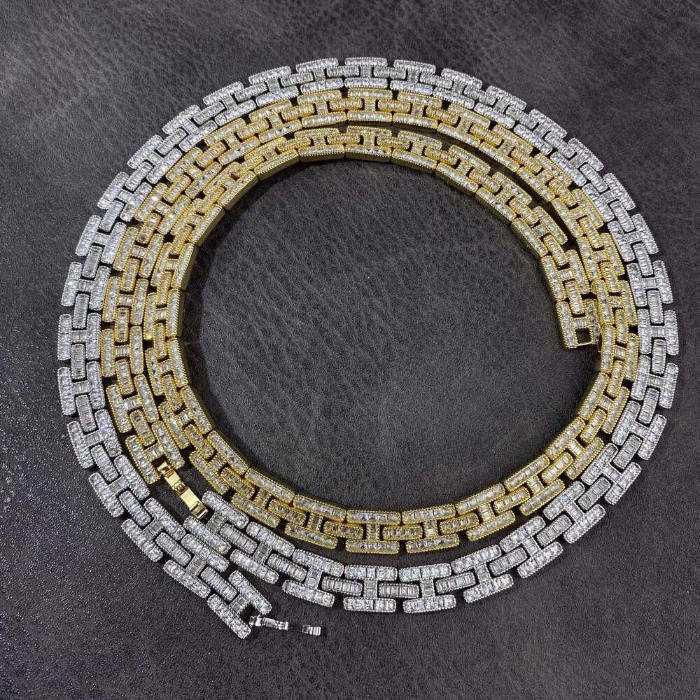 Fashion Popular Gold Plated Hip Hop Thick Style Iced Out Necklace Jewelry Chain and Bracelet American Personalize