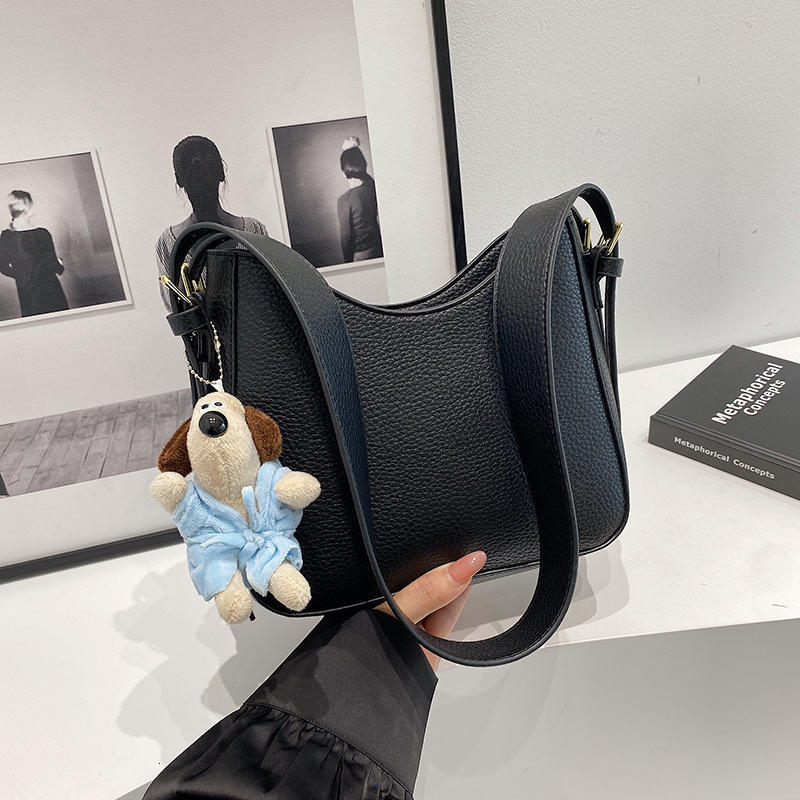 designer Trendy Women's Bag 2025 New Fashion Textured Shoulder Bag Large Capacity Retro Women's Crossbody Bag