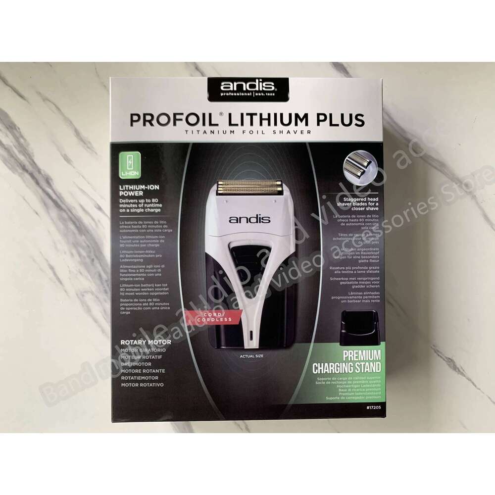 Original ANDIS Profoil Lithium Plus 17225/17205 Barber Cleaning Electric Shaver For Men Razor Bald Hair Clipper Supplies