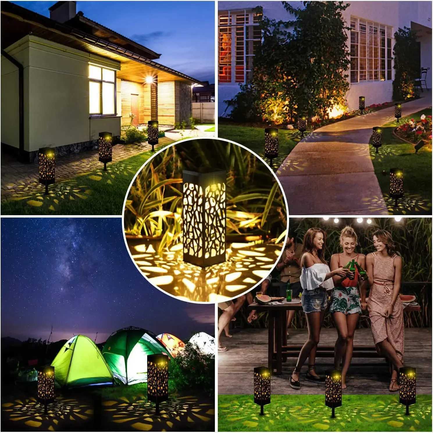 Solar Garden Light Waterproof Outdoor Lawn Lamp Garden Solar Spotlight Pathway Landscape Solar Underground Light Decoration Street W250607