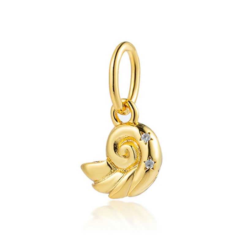 DIY Gold Plated Fine Fashion Europeans Jewelry Making Small Bell Butterfly Dangle Charm Beads Fit Original Silver 925 BraceletXJ250607