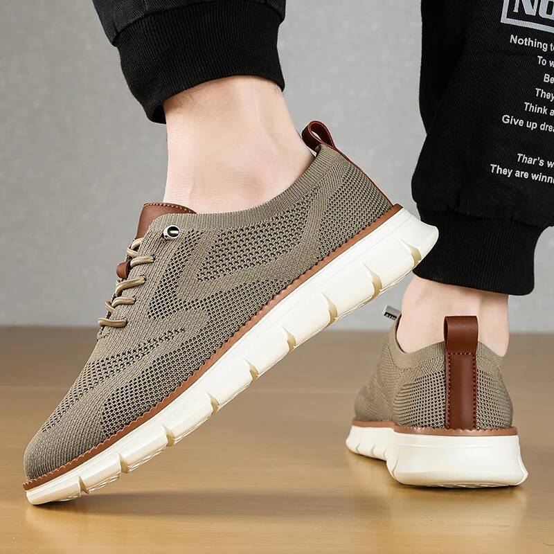 Ddmyoutdoor Summer Men S Soft Soled Walking Outdoor Non Slip Flat Sneakers Mesh Breathable Running Comfortable Vulcanized Shoes Outdoor Shoes