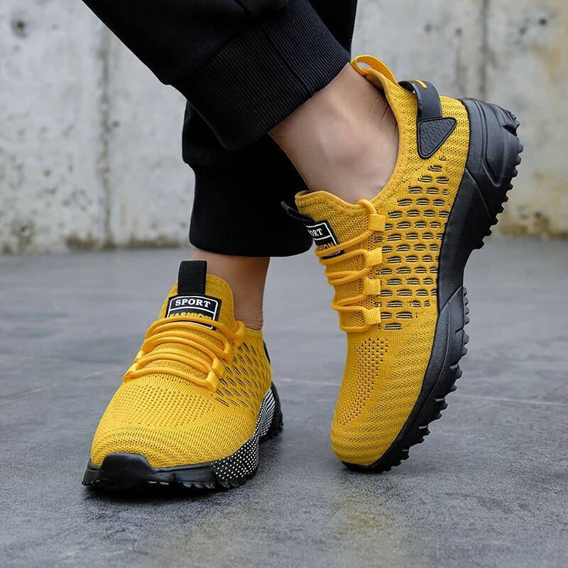 Ddmyoutdoor Summer Men New Running Lightweight Platform Sneakers Trend Thick Soled Breathable Anti Slip Casual Jogging Shoes Hot Selling Outdoor Shoes