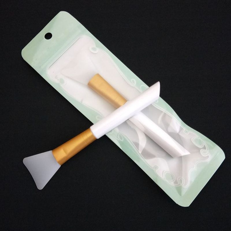 silicone mask brush Round handle Silicon face Facial Masks Mud Mixing Brushes 5 colors