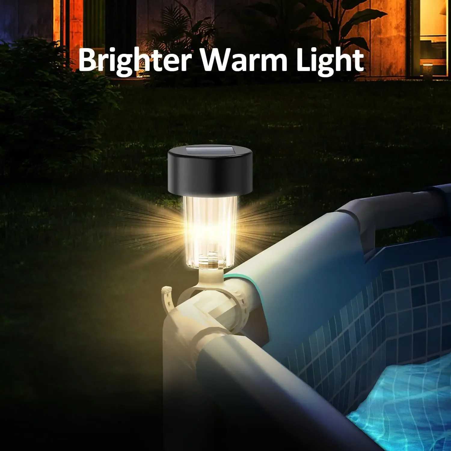 New Summer Waterproof LED Solar Lamp for Pool - Perfect Outdoor Decoration for Swimming Pool Garden Yard and Fence W250607